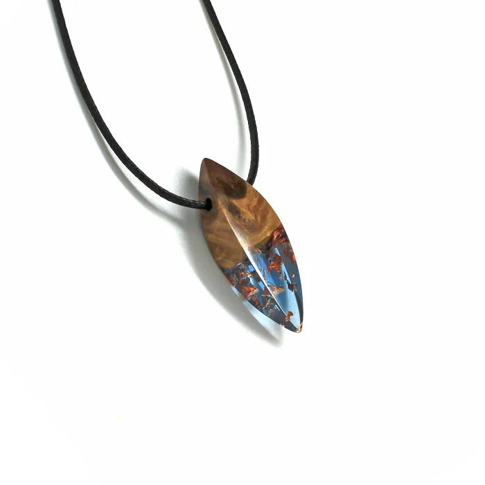 I Combine Wood With Opal And Resin To Create One-Of-A-Kind Handmade Jewelry