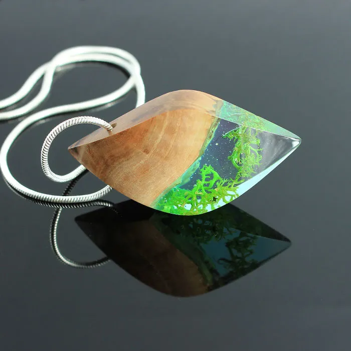 I Combine Wood With Opal And Resin To Create One-Of-A-Kind Handmade Jewelry