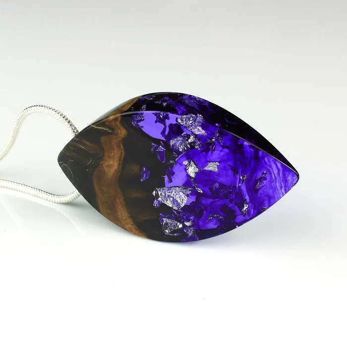 I Combine Wood With Opal And Resin To Create One-Of-A-Kind Handmade Jewelry