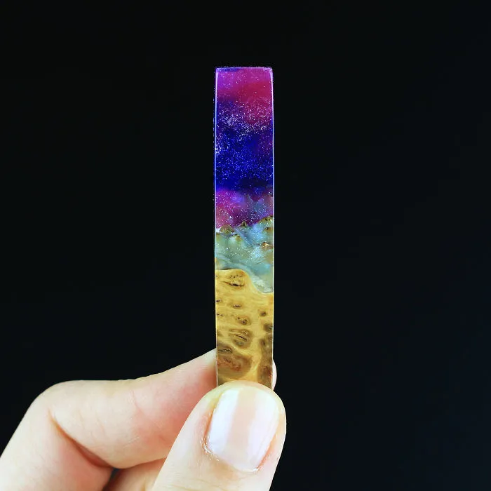 I Combine Wood With Opal And Resin To Create One-Of-A-Kind Handmade Jewelry