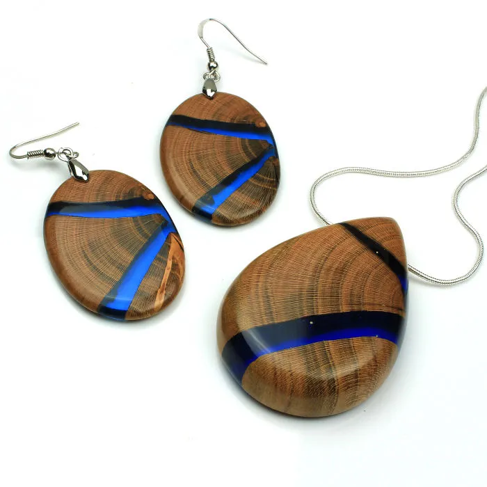 I Combine Wood With Opal And Resin To Create One-Of-A-Kind Handmade Jewelry