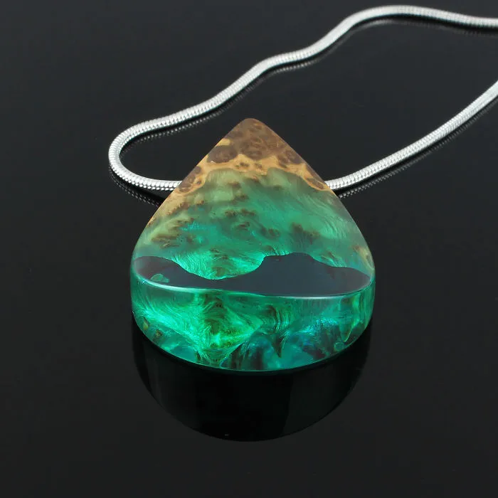 I Combine Wood With Opal And Resin To Create One-Of-A-Kind Handmade Jewelry