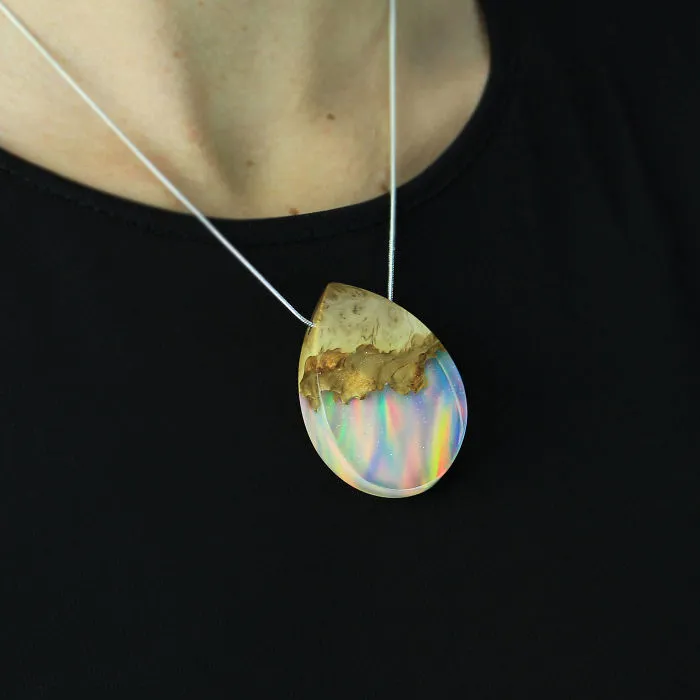 I Combine Wood With Opal And Resin To Create One-Of-A-Kind Handmade Jewelry