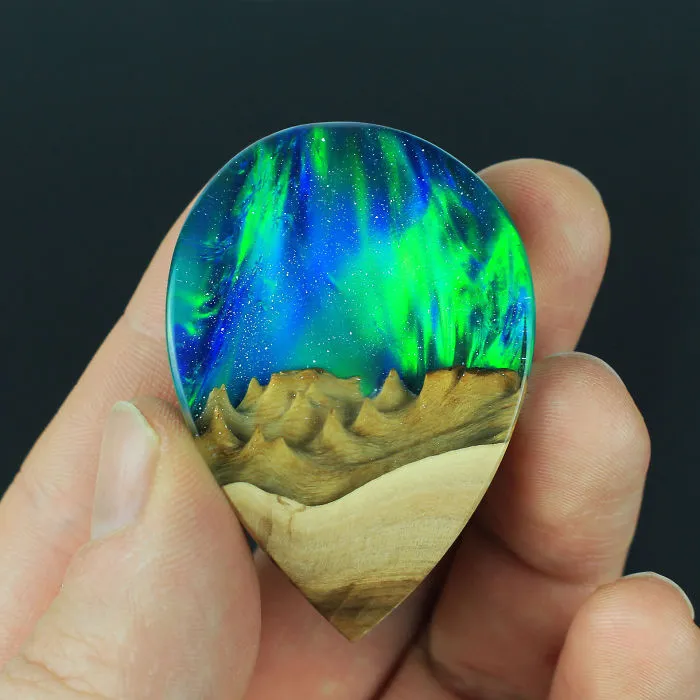 I Combine Wood With Opal And Resin To Create One-Of-A-Kind Handmade Jewelry