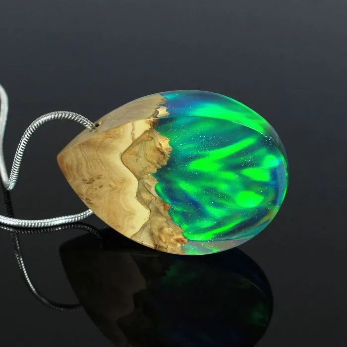 I Combine Wood With Opal And Resin To Create One-Of-A-Kind Handmade Jewelry