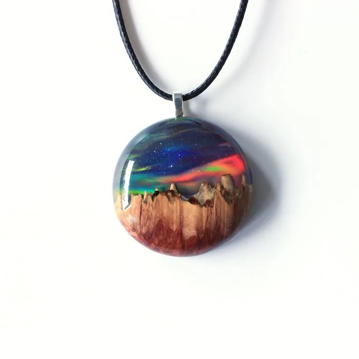 I Combine Wood With Opal And Resin To Create One-Of-A-Kind Handmade Jewelry