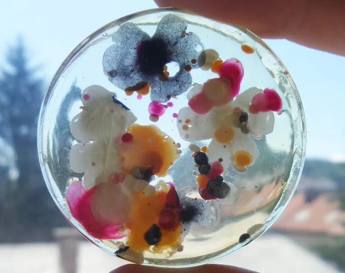 I Melted Some Crayons In To Epoxy Resin