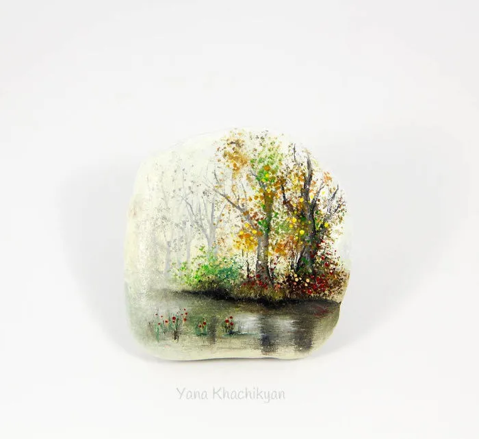 I Create Miniature Paintings Of Tiny Worlds