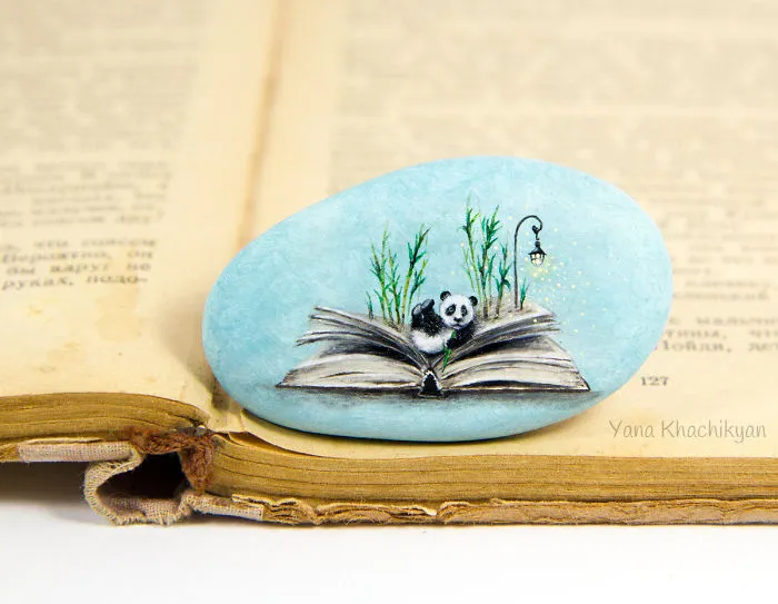 I Create Miniature Paintings Of Tiny Worlds
