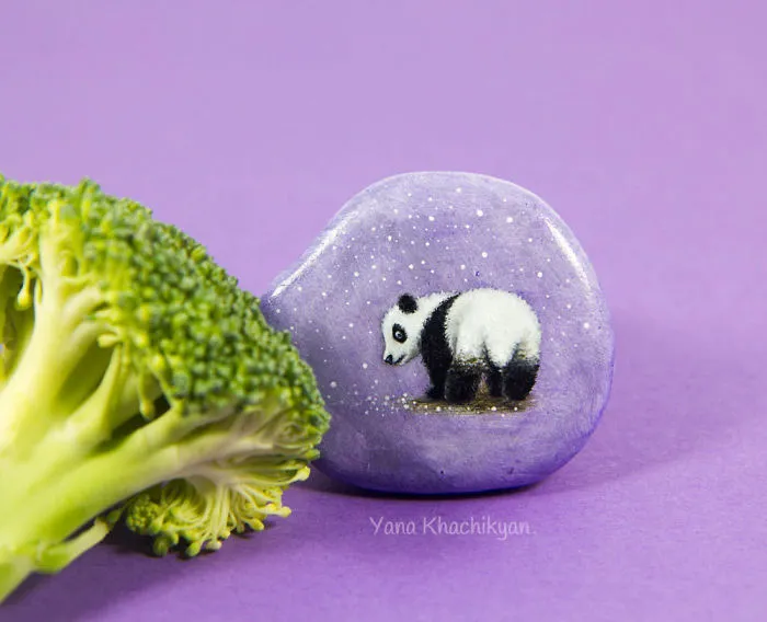 I Create Miniature Paintings Of Tiny Worlds