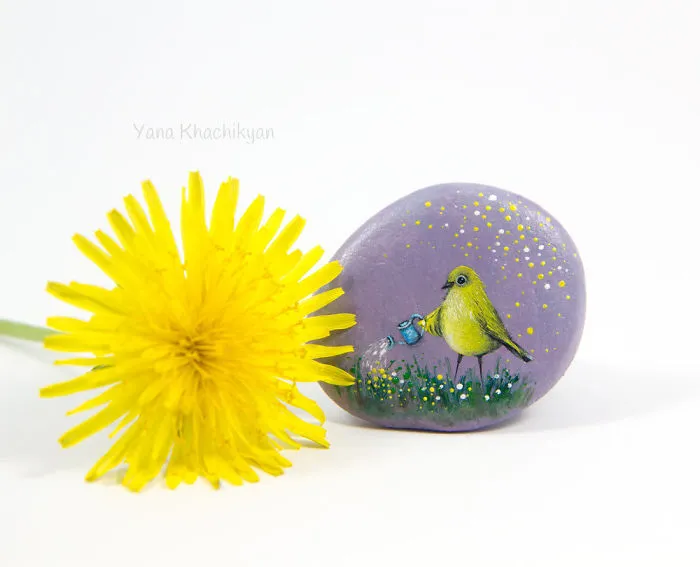 I Create Miniature Paintings Of Tiny Worlds