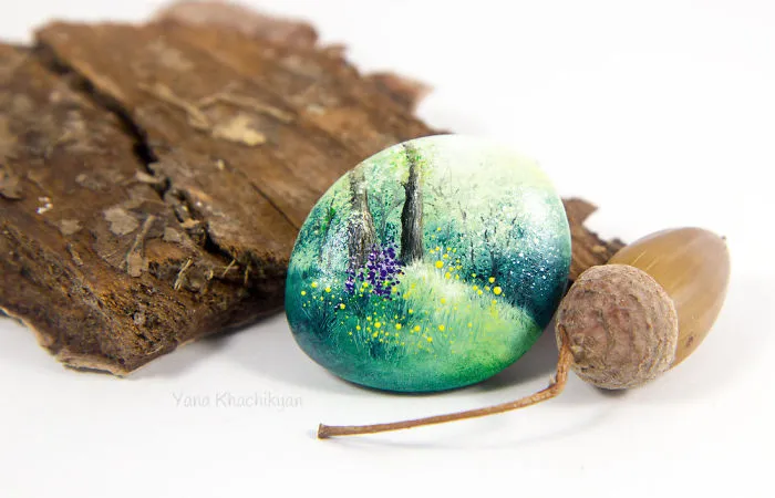 I Create Miniature Paintings Of Tiny Worlds