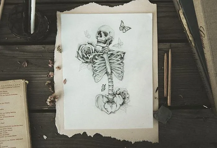 A Collection Of Pencil Drawings I Made Of Some Famous Movie Characters, Sculptures And Skulls (24 Pics)