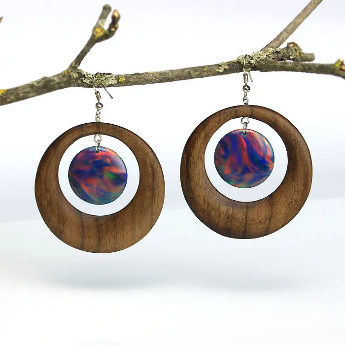 I Combine Wood With Opal And Resin To Create One-Of-A-Kind Handmade Jewelry