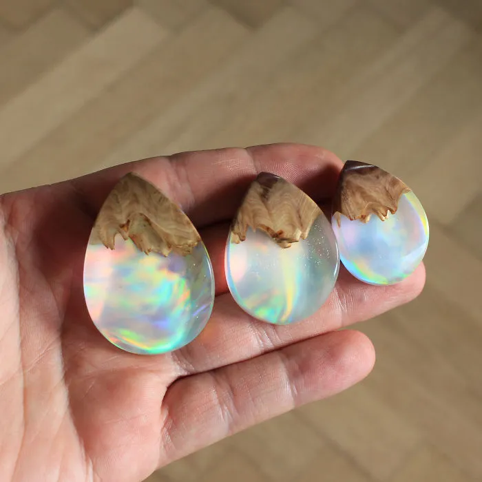 I Combine Wood With Opal And Resin To Create One-Of-A-Kind Handmade Jewelry