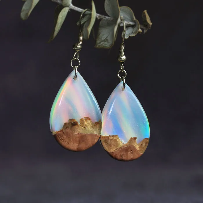 I Combine Wood With Opal And Resin To Create One-Of-A-Kind Handmade Jewelry