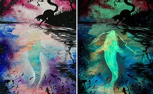 My Paintings Show Their Hidden Meanings When In The Dark (22 Pics)