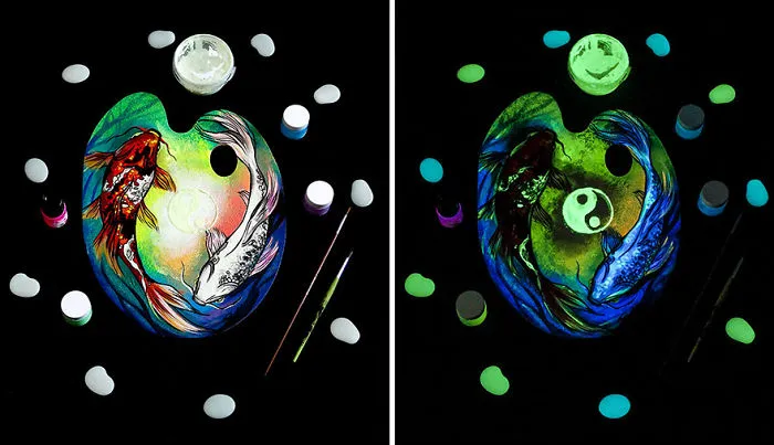 My Paintings Show Their Hidden Meanings When In The Dark (22 Pics)