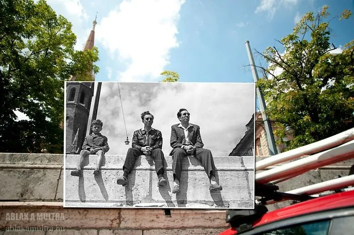 Photographer Lets Us Travel Back In Time By Combining 20th Century Pictures With Modern Day Surroundings