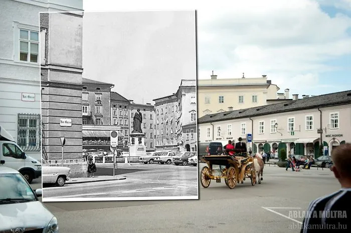 Photographer Lets Us Travel Back In Time By Combining 20th Century Pictures With Modern Day Surroundings