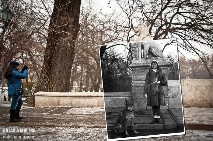 Photographer Lets Us Travel Back In Time By Combining 20th Century Pictures With Modern Day Surroundings