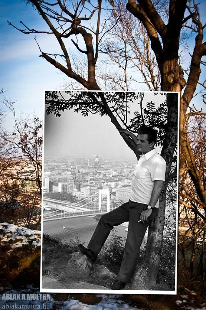 Photographer Lets Us Travel Back In Time By Combining 20th Century Pictures With Modern Day Surroundings