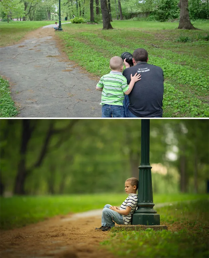 How Differently The Same Ugly/Ordinary Location Looks To Professional Photographer Vs Amateur