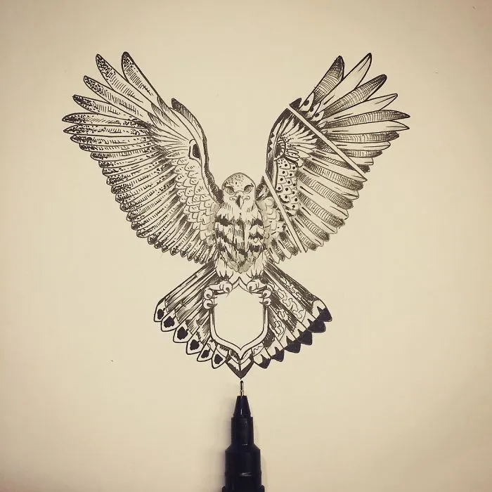 I Use Fineliners And A Sprinkle Of Imagination To Create These Detailed Drawings