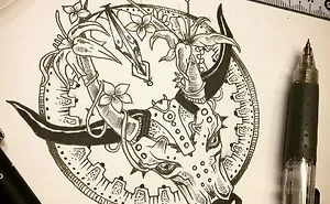 I Use Fineliners And A Sprinkle Of Imagination To Create These Detailed Drawings