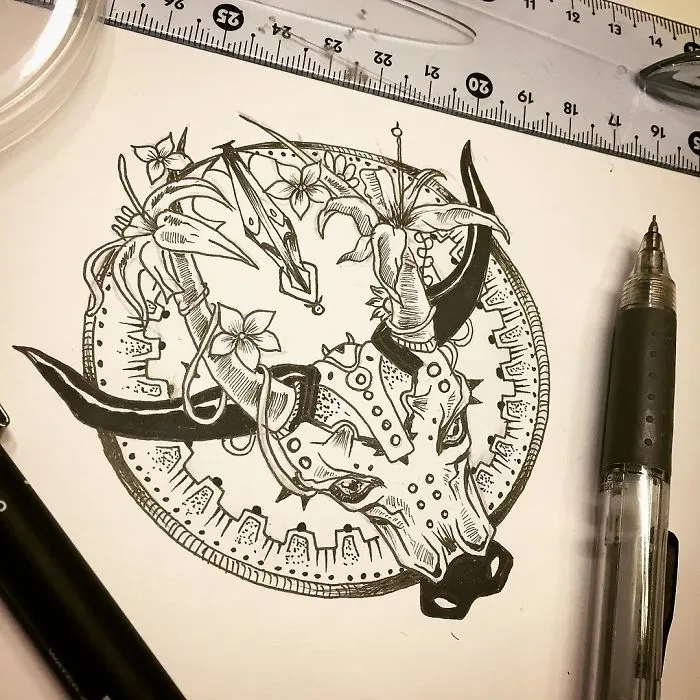 I Use Fineliners And A Sprinkle Of Imagination To Create These Detailed Drawings