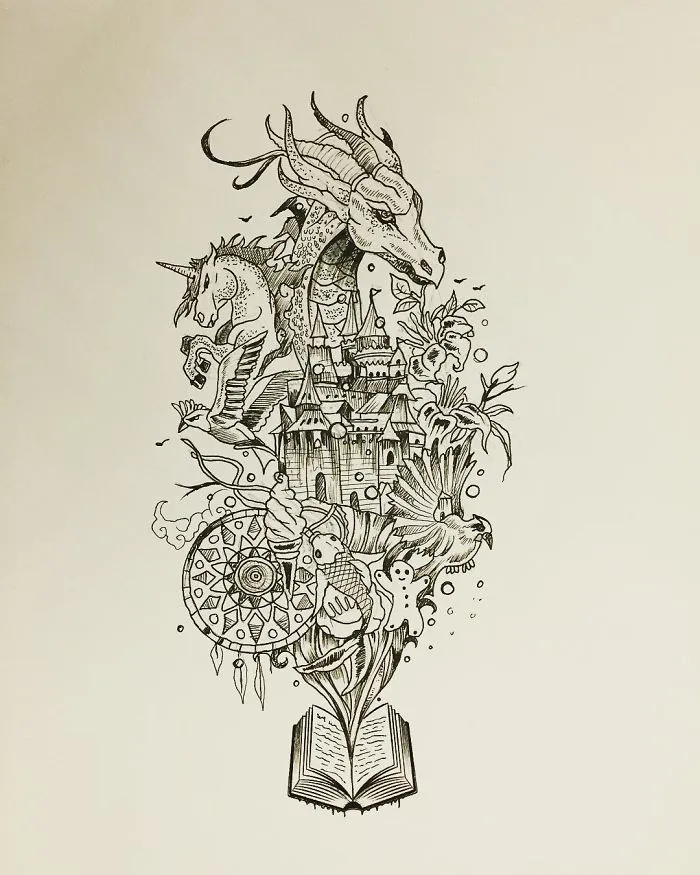 I Use Fineliners And A Sprinkle Of Imagination To Create These Detailed Drawings