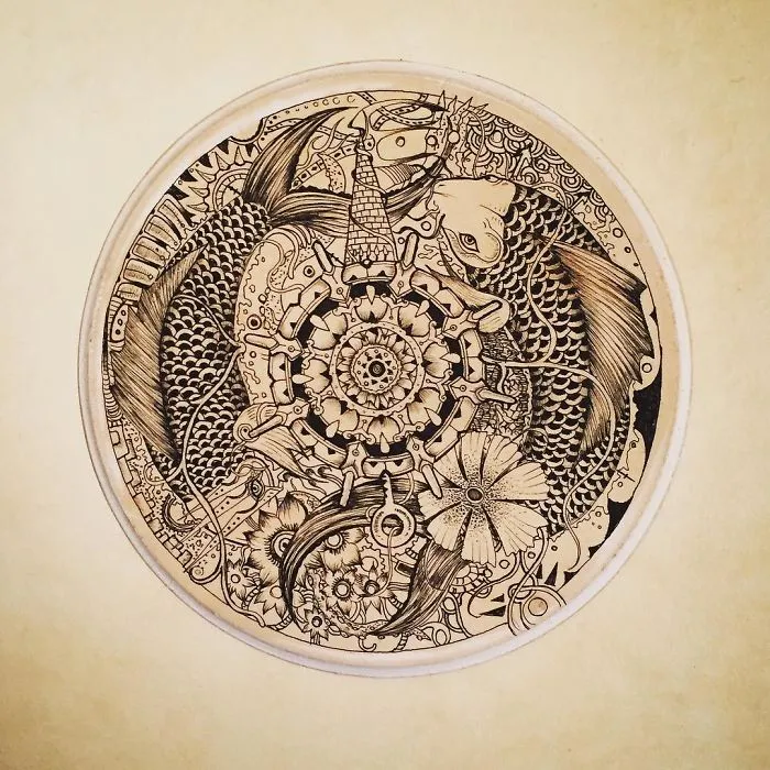 I Use Fineliners And A Sprinkle Of Imagination To Create These Detailed Drawings