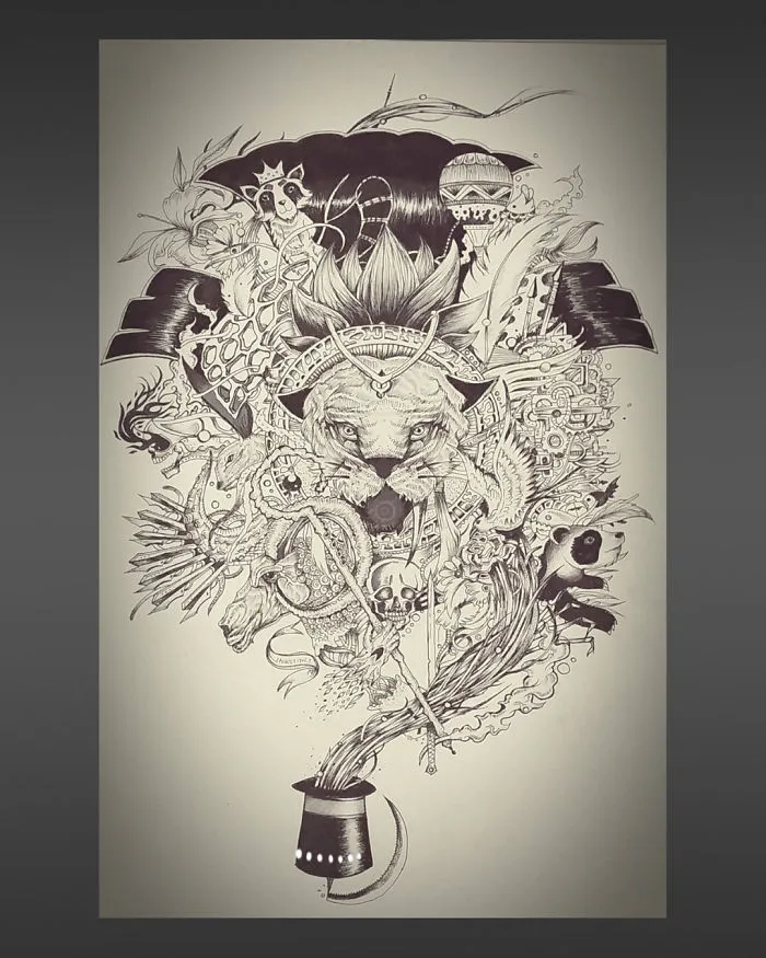 I Use Fineliners And A Sprinkle Of Imagination To Create These Detailed Drawings