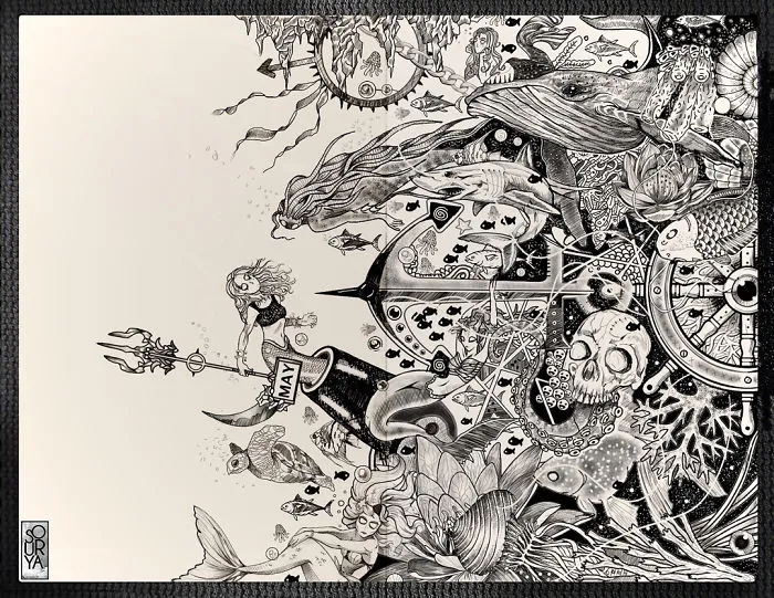 I Use Fineliners And A Sprinkle Of Imagination To Create These Detailed Drawings