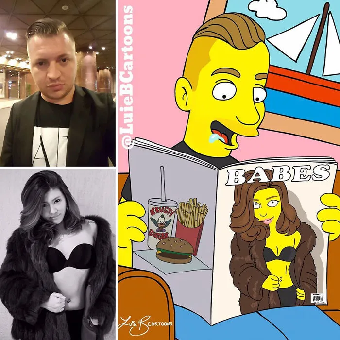 Artist Turns People Into Simpsons And Everyone Is Loving It