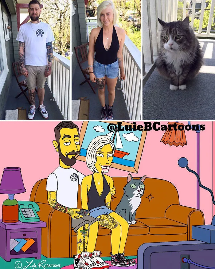 Artist Turns People Into Simpsons And Everyone Is Loving It