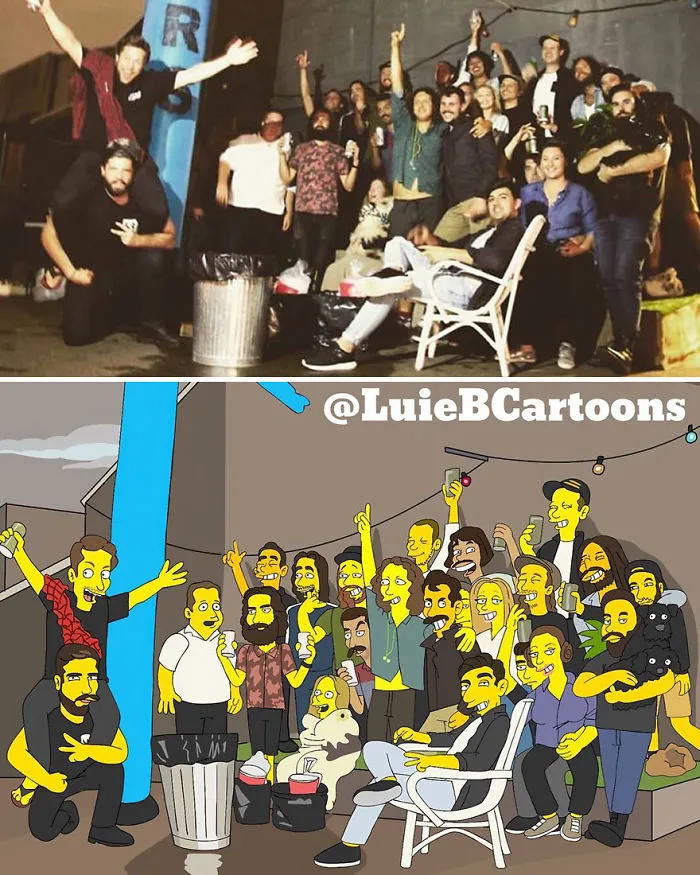 Artist Turns People Into Simpsons And Everyone Is Loving It