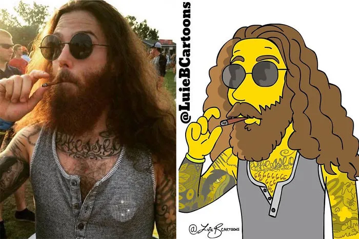 Artist Turns People Into Simpsons And Everyone Is Loving It