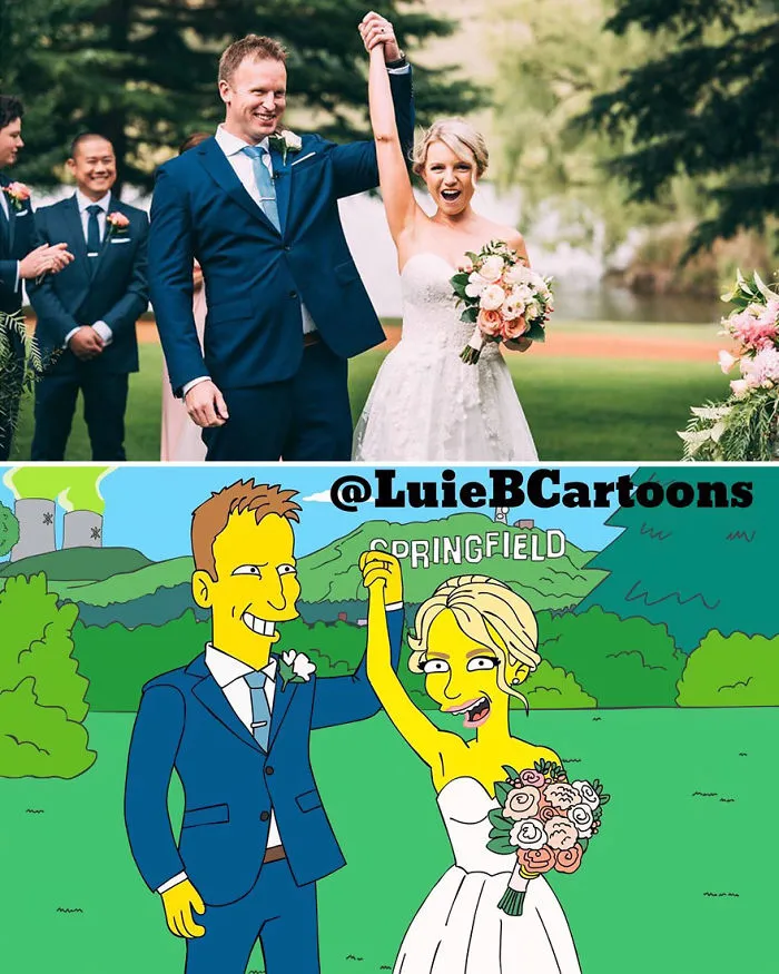 Artist Turns People Into Simpsons And Everyone Is Loving It