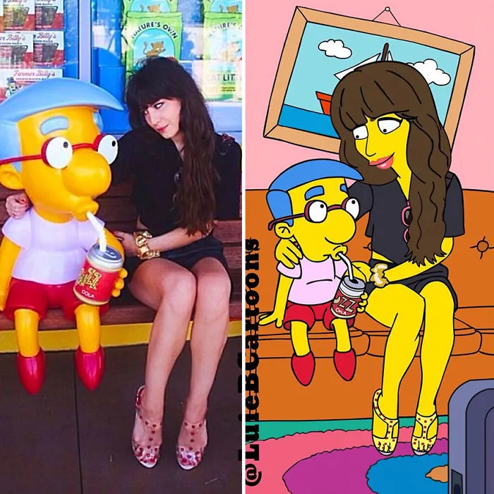 Artist Turns People Into Simpsons And Everyone Is Loving It