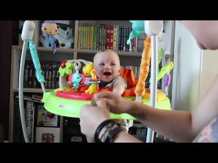 Baby Max Laughs Hysterically At Parcel Tape