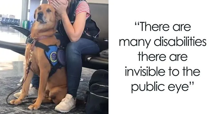 Woman Gets A Panic Attack In An Airport, And The Way Her Service Dog Reacts Will Melt Your Heart