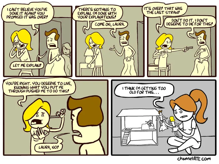 109 Funny And Dark Comics With Unexpected Endings By Channelate