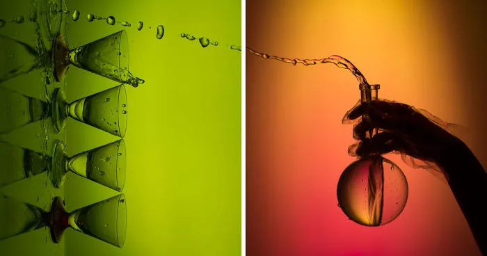 I Make Photos Of Glass Objects With A Colored Flash