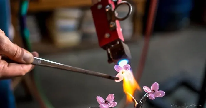 Intricate Jen Violette Glass Sculpting