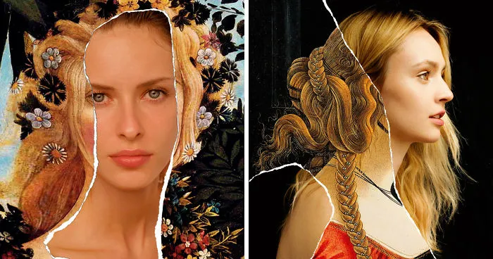 New Renaissance - We Mixed Famous Art Portrait With Photos
