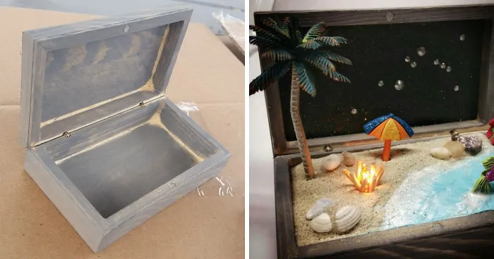 Diy Beach Scene W/ Fire!