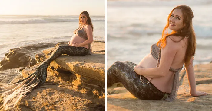 At 35 Weeks Pregnant, This Mother Turned Herself Into A Mermaid And The Results Are Glorious!