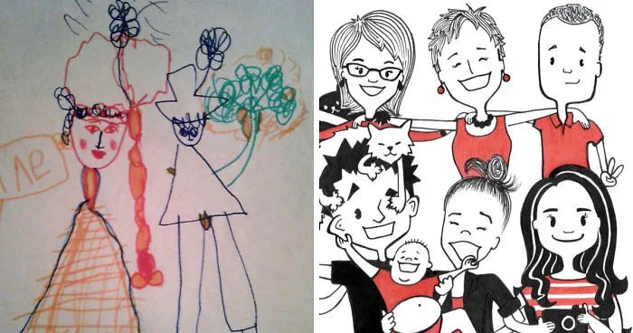 I Have Drawn My Family Portrait Since I Was Three And Here What It Looks Like