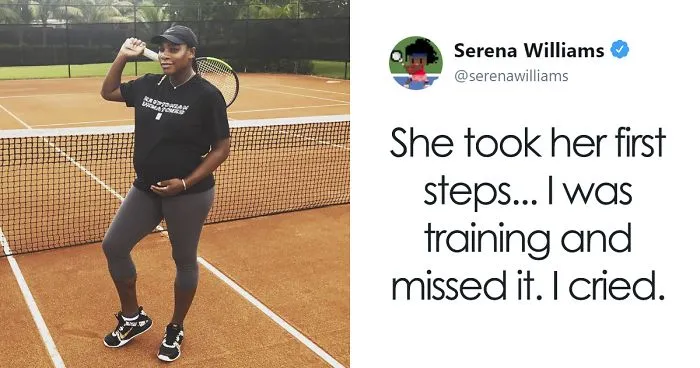 Serena Williams Tweets She Missed Her Daughter's First Steps, And Chrissy Teigen Comforts Her In The Best Way Possible
